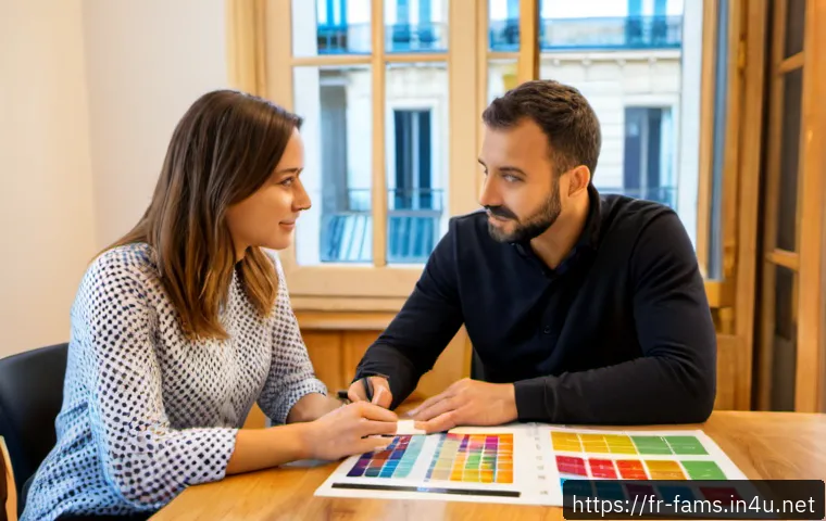 Home 14 가족상담사가 알아야 할 최신 연구 트렌드 - Photorealistic family counseling research consultation in a bright modern French university office, ...